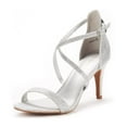 thumbnail image 1 of DREAM PAIRS Women's DOLCE Fashion Stilettos Open Toe Pump Heel Sandals, 1 of 5