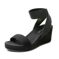 thumbnail image 1 of DREAM PAIRS Women's Elastica Ankle Strap Open Toe Platform Wedge Sandals, 1 of 5