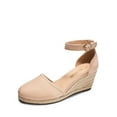 thumbnail image 1 of DREAM PAIRS Women's Espadrilles Closed Toe Ankle Strap Dressy Platform Wedge Sandals, 1 of 6