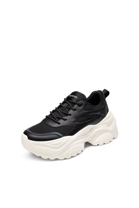 Women's Fashion Chunky Sneakers, Slip on Dad Shoes Comfortable Platform Sneakers for Women