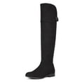 thumbnail image 1 of DREAM PAIRS Women's Fashion Over The Knee High Low Block Heel Riding Boots HI_FLAT BLACK Size 5.5, 1 of 7