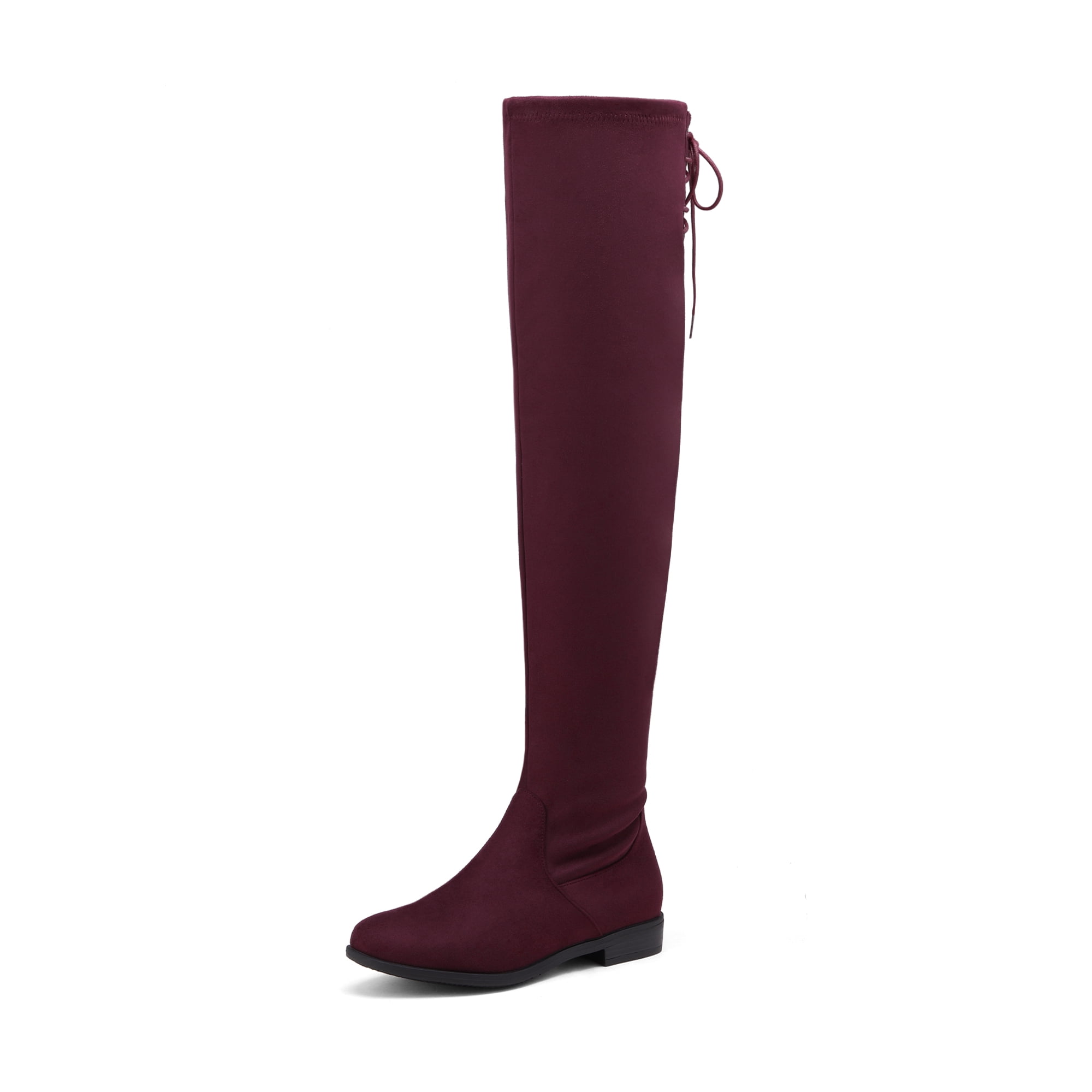 Burgundy store riding boots