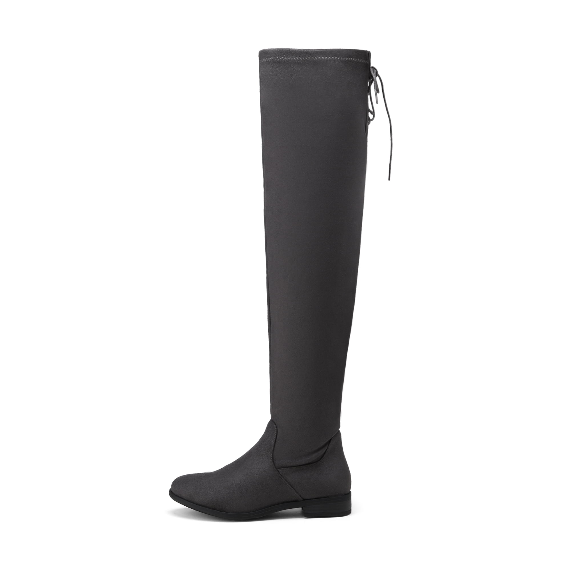 Women Over The Knee Riding Boots High Shaft Low Block Heel Equestrian ...