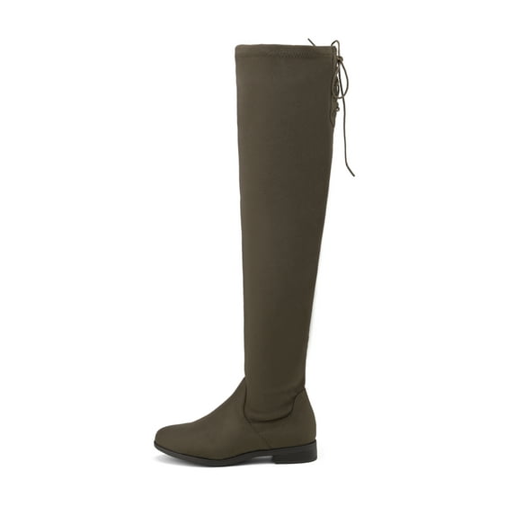Women Over The Knee Riding Boots High Shaft Low Block Heel Equestrian Style Tall Boots Comfortable for All Day Wear