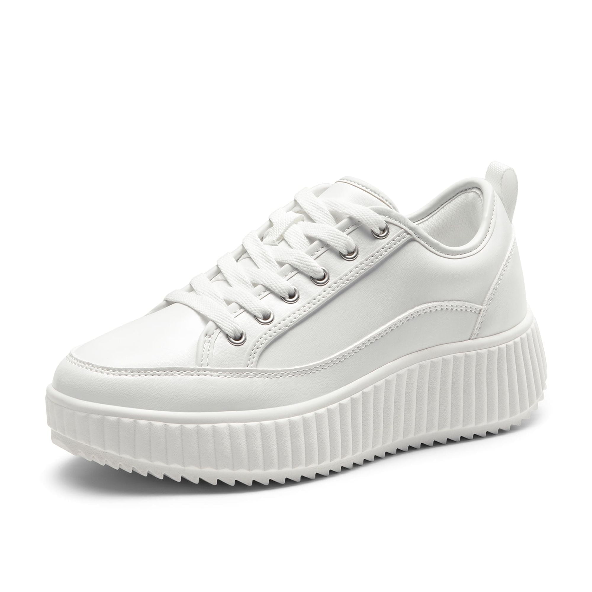 SICVEK Platform Sneakers For Men & Women - 2-Inch Lift, Cloud Cushioning, Non-Slip Sole, Street Fashion