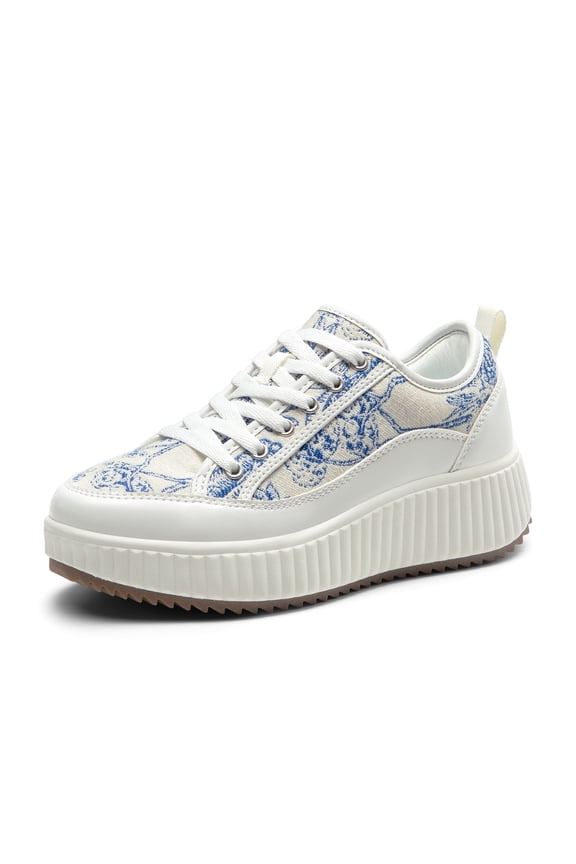 Women's Fashion Platform Sneakers Casual Walking Shoes Comfortable Sport Sneaker