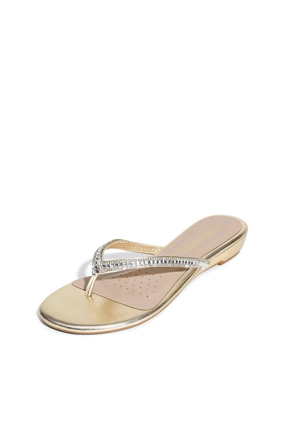 Women's Fashion Rhinestones Design Slides Sandals