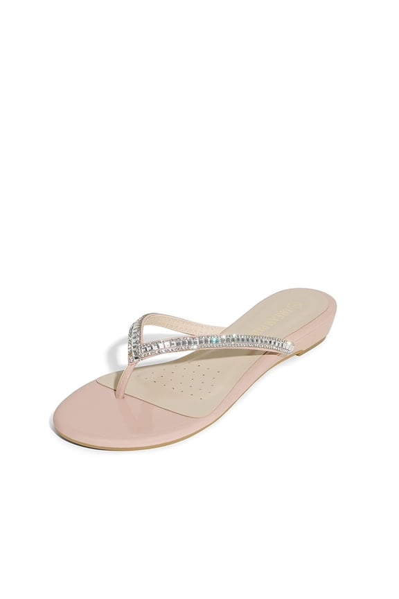 Women's Fashion Rhinestones Design Slides Sandals