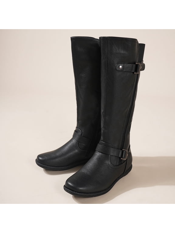 Women's Faux Fur-Lined Knee High Winter Boots Trace