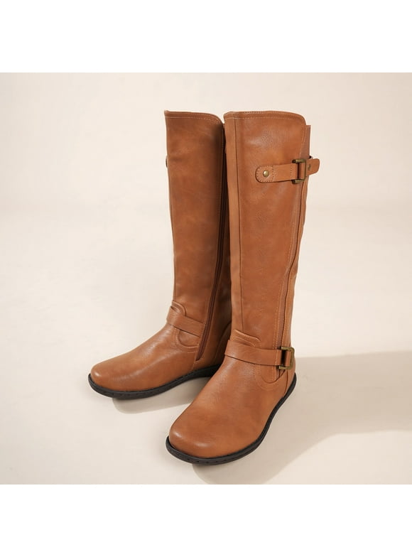 Women's Faux Fur-Lined Knee High Winter Boots Trace