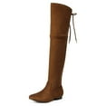 thumbnail image 1 of Dream Pairs Women's over-the-knee faux suede flat boots, 1 of 5