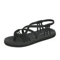 thumbnail image 1 of DREAM PAIRS Women's Flat Sandals Strap Yoga Casual Lightweight Beach Shoes BLACK ATHENA_12 size 8, 1 of 9