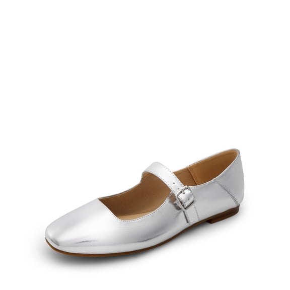 DREAM PAIRS Women's Mary Jane Flats Square Toe Comfortable Casual Slip On Dress Shoes Ballet Flats with Buckle Strap