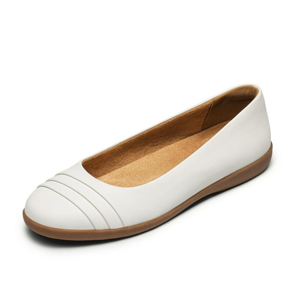 DREAM PAIRS Women's Flats with Arch Support, Ballet Flats for Women Dressy Comfortable, Round Toe & Slip On Office Shoes