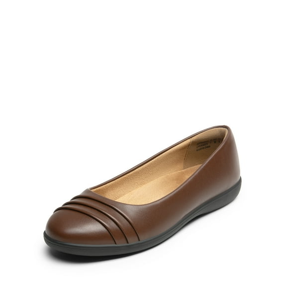 DREAM PAIRS Women's Flats with Arch Support, Ballet Flats for Women Dressy Comfortable, Round Toe & Slip On Office Shoes