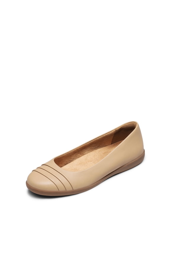 Women's Flats with Arch Support, Ballet Flats for Women Dressy Comfortable, Round Toe & Slip On Office Shoes