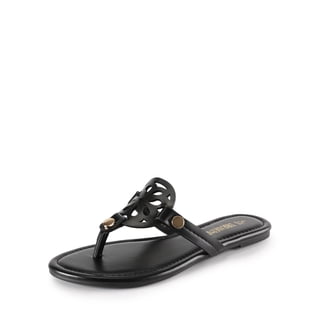 DREAM PAIRS Women's Flip Flops Comfortable Soft Cushion Slide Slip on Summer Beach Thong Flat Sandals