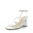 thumbnail image 1 of DREAM PAIRS Women's Heels Chunky Block Strappy Square Open Toe Ankle Buckle Heeled Sandals Wedding Party Dress Shoes Indie, 1 of 6