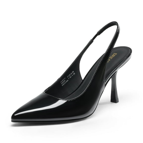DREAM PAIRS Women's Heels Slingback Stiletto Pumps Shoes Pointed Closed Toe Kitten Heels Dress Bridal Elegant Wedding Sexy Party