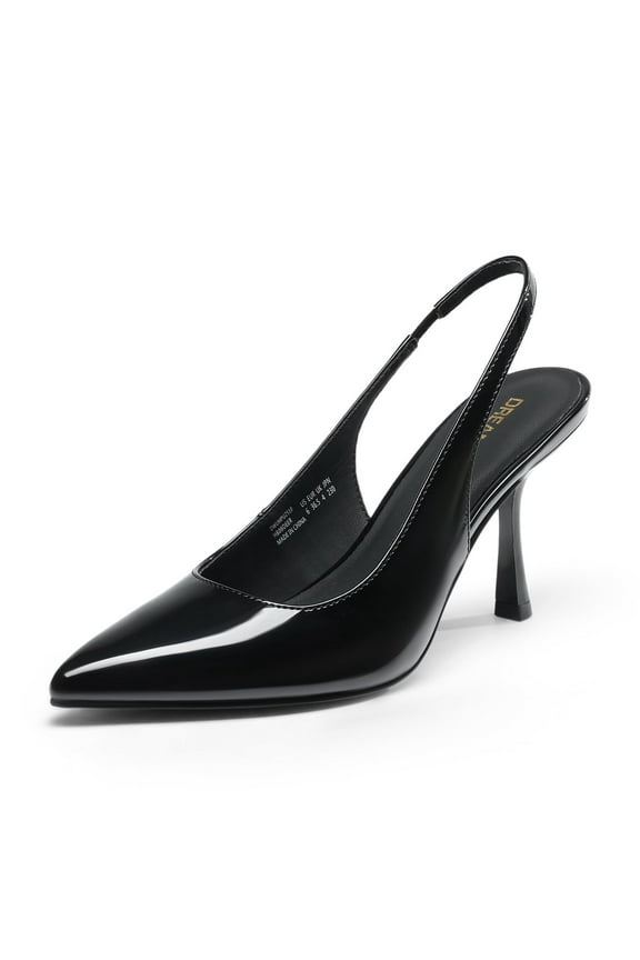 Women's Heels Slingback Stiletto Pumps Shoes Pointed Closed Toe Kitten Heels Dress Bridal Elegant Wedding Sexy Party