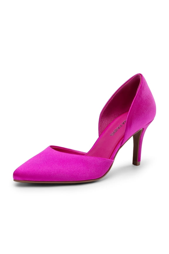 Women's High Heel Closed Toe Dress Shoes Pumps Elegant Stiletto D'Orsay Slip On