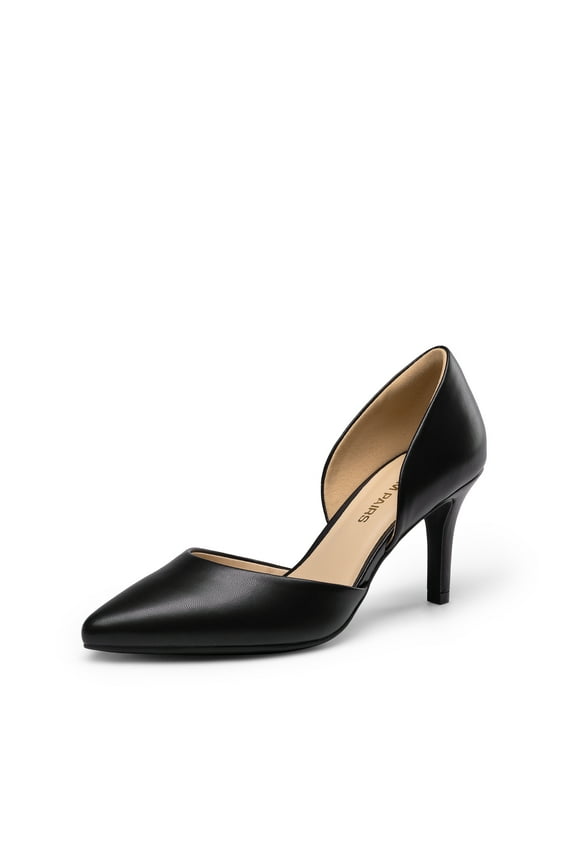 Women's High Heel Closed Toe Dress Shoes Pumps Elegant Stiletto D'Orsay Slip On