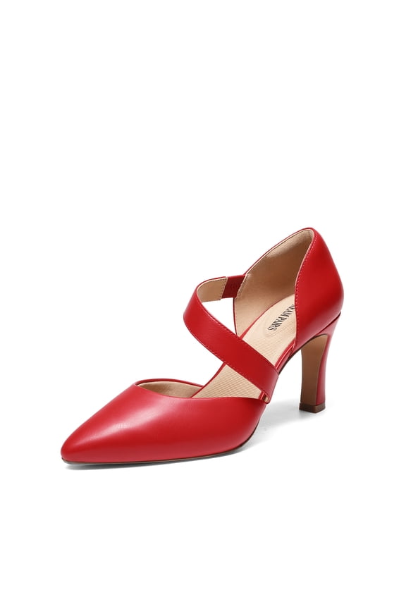 Women's High Heels Pumps Dress Closed Pointed Toe Comfortable D'Orsay Pumps Shoes for Work Office Wedding Dancing CHARMANE