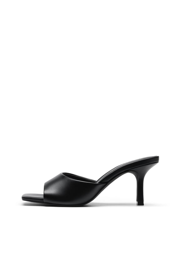 Women's Kitten Heels Sandals – Square Toe Slip On Low Heels, Heeled Mules Footwear for Everyday, Dressy & Casual Occasions