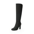 thumbnail image 1 of DREAM PAIRS Women's Knee High Boots, Round Toe Block High Heel Dress Boots with Side Zipper, 1 of 5