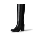 thumbnail image 1 of DREAM PAIRS Women's Knee-High Boots, Square Toe Chunky Block Heel Tall Boots, Fashion Dressy Boots for Fall and Winter, 1 of 6