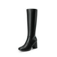 thumbnail image 1 of DREAM PAIRS Women's Knee-High Heeled Boots, Zip-Up Fashion Dress Boots, 1 of 10