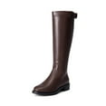 thumbnail image 1 of DREAM PAIRS Women's Knee High Riding Boots, Classic Equestrian Style Tall Boots with Buckle Strap, 1 of 8