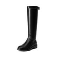 thumbnail image 1 of DREAM PAIRS Women's Knee High Riding Boots, Classic Equestrian Style Tall Boots with Buckle Strap, 1 of 8