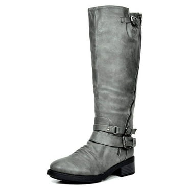 DREAM PAIRS Women's Knee High Riding Boots Wide Calf