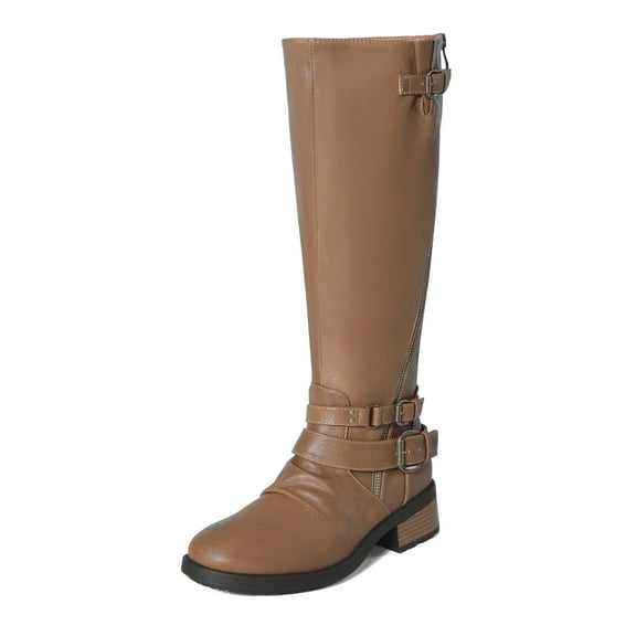 DREAM PAIRS Women's Knee High Riding Boots Wide Calf