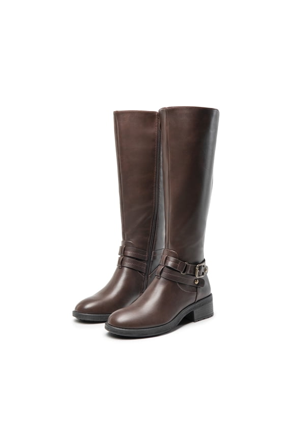 Women Knee High Riding Boots Classic Equestrian Style Comfortable Tall Boots for Casual or Dress Wear