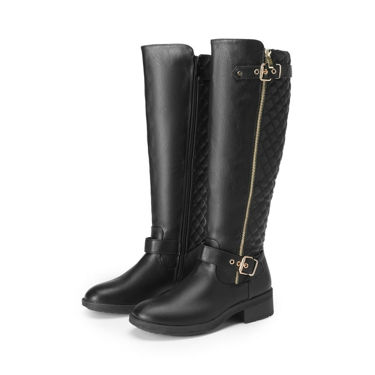 Riding Boots Black Knee High Boots Size Born Women Saddle Black