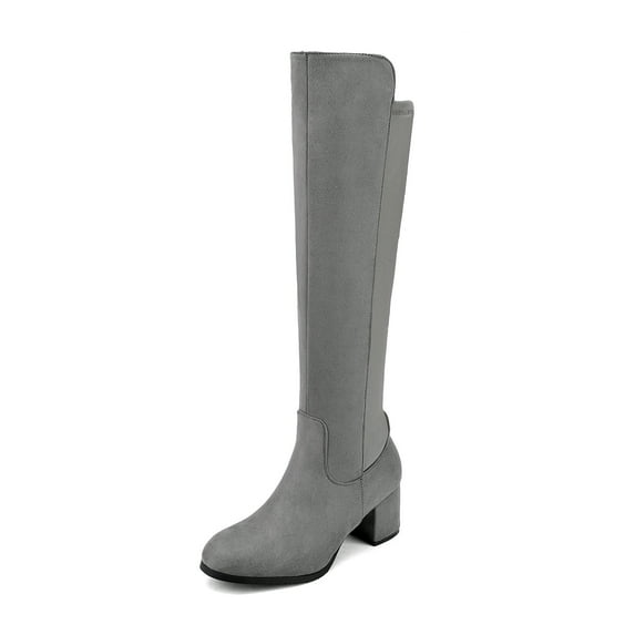 DREAM PAIRS Women's Knee High Stretchy Fashion Boots Comfortable Slip-On Dress Boots