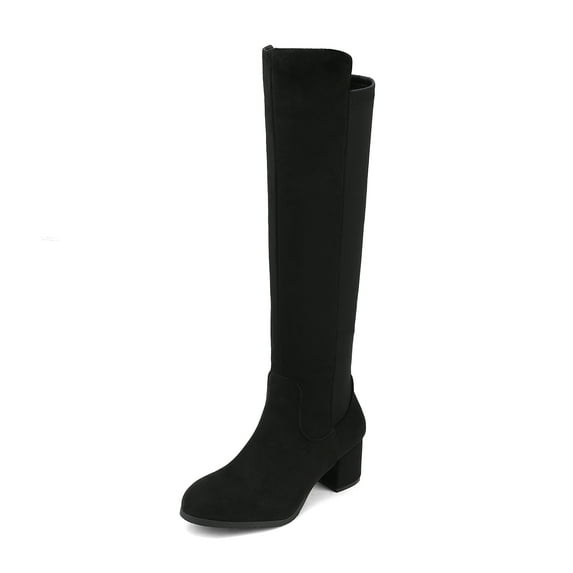 DREAM PAIRS Women's Knee High Stretchy Fashion Boots Comfortable Slip-On Dress Boots