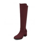 DREAM PAIRS Women's Knee High Stretchy Fashion Boots Comfortable Slip-On Dress Boots