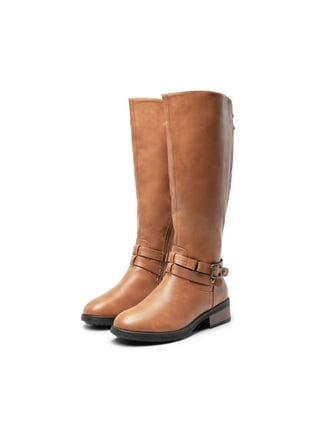 AOSPHIRAYLIAN Womens Knee High Boots Round Toe Side Zipper Sweet Heart... AOSPHI