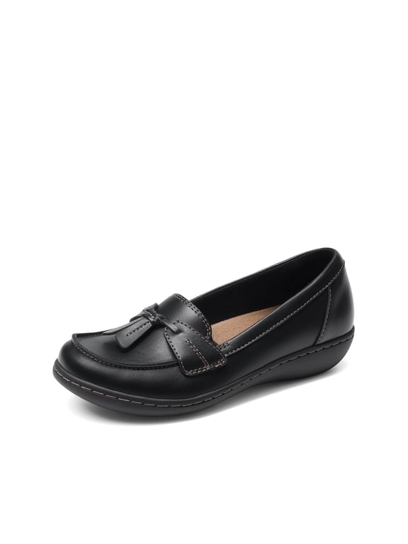 Women's Loafers Slip On Comfort Dress Shoes with Arch Support, Lightweight Business Casual Work Office Walking Shoes