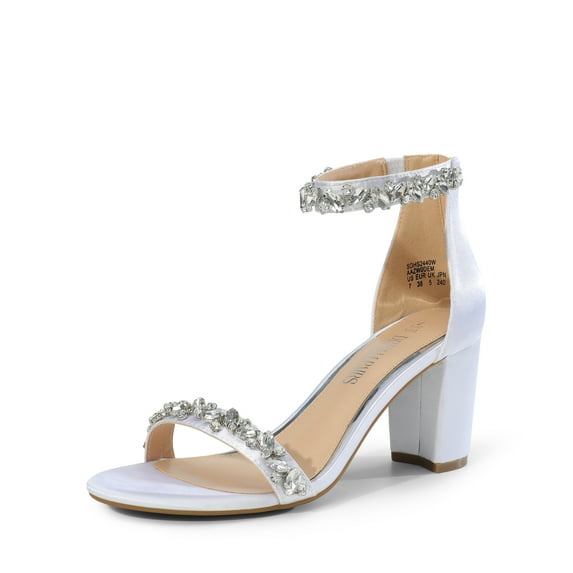 DREAM PAIRS Women’s Low Chunk Heel Pump Sandals – Stylish Dressy Shoes for Work, Parties, and Everyday Wear