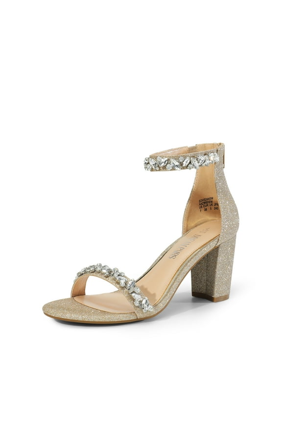 Women’s Low Chunk Heel Pump Sandals – Stylish Dressy Shoes for Work, Parties, and Everyday Wear