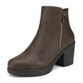 thumbnail image 1 of DREAM PAIRS Women's Low Heel Chunky Ankle Boots Winter Shoes, 1 of 5