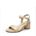 thumbnail image 1 of DREAM PAIRS Women's Low Heels Block Open Toe Ankle Strap Classic Short Chunky Sandals with Buckle for Daily Work Wedding Party, 1 of 7