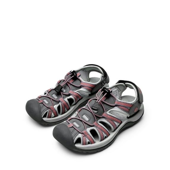 DREAM PAIRS Women's Low Heels Hiking Sandals for Outdoor Adventures for Adult