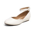 thumbnail image 1 of BURUDANI Women's Fashion Comfort Revona Low Wedge Ankle Strap Flats Shoes, 1 of 9