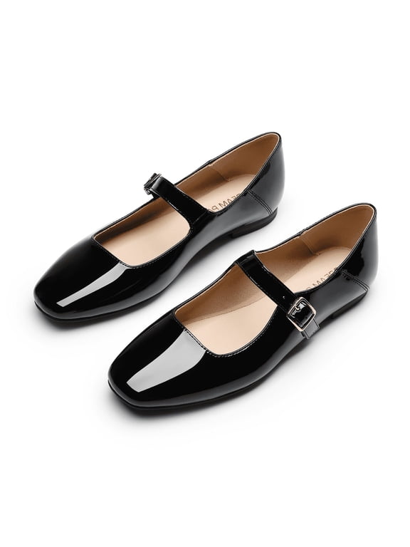 Girls Dress Shoes Ankle Strap Princess Flats Chunky Heel Pump Party Wedding for Little Big Kid