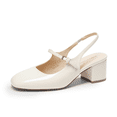 thumbnail image 1 of DREAM PAIRS Women's Mary Jane Low Chunky Heels Slingback Closed Square Toe Dress Shoes Wedding Party Work Office Pumps Shoes, 1 of 7